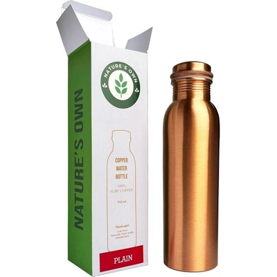 Měděná láhev na vodu vzor Hladký, 950 ml, Nature's Own