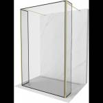 Mexen Kioto самостоятелна душ-преграда 100 x 30 x 30 см, черна рамка, злато - 800-100-030-222-50-70-030 (800-100-030-222-50-70-030)