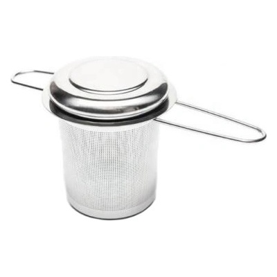 GAUCHO CEBAR Sítko na čaj s rukojetí a víkem (cedník), nerez, 5 cm – Zbozi.Blesk.cz