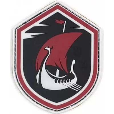 JTG Nášivka gumová JTG Viking Dragonboat Rubber Patch, Multicolor