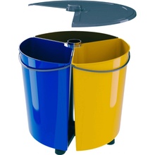 Rotační koš ECOBIN + na třídění odpadu s víkem 35 l