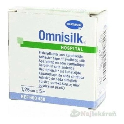Omnisilk hypoalergenní náplast z bílého hedvábí 1,25 cm × 5 m 1 ks