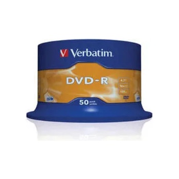 Verbatim Matt Silver DVD-R 4.7Gb 16X 50 бр.