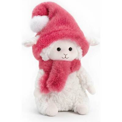 Orange Toys Ovečka Marshmallow s malinovou čiapkou 20 cm