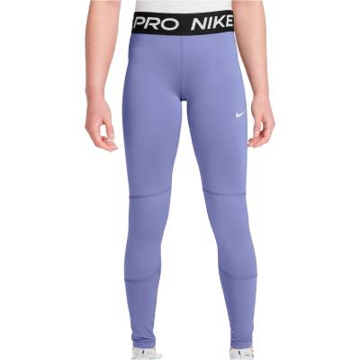 Nike Детски клин Nike Big Kid's Pro Dri-Fit Leggings - Light Thistle / Black / White - размер M (711-0243-0412)