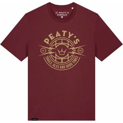 Peaty's Pubwear triko burgundy