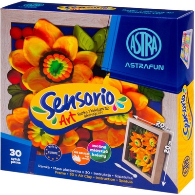 Astra Sensorio Art Modelovacia hmota s rámikom Slnečnice 30 farieb