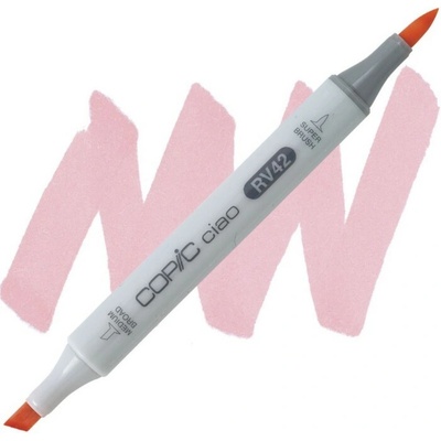 Lihová fixa COPIC Ciao oboustranná Brush & Chisel, Salmon pink (RV42)