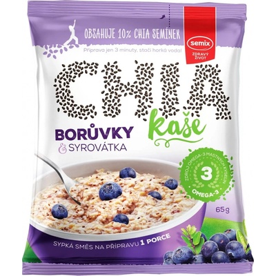 Semix Vícezrnná chia kaše borůvka 65 g