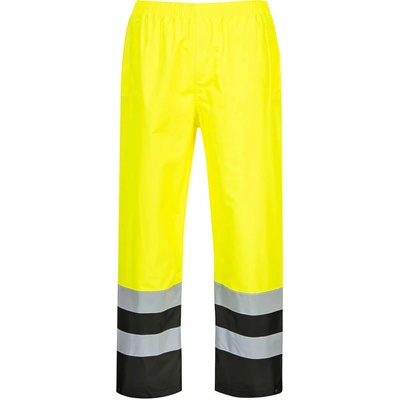 Portwest S486 Hi Vis Two Tone Traffic reflexné nohavice žltá čierna