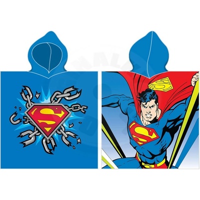 Carbotex Detské pončo 55 x 110 cm Superman Muž z ocele