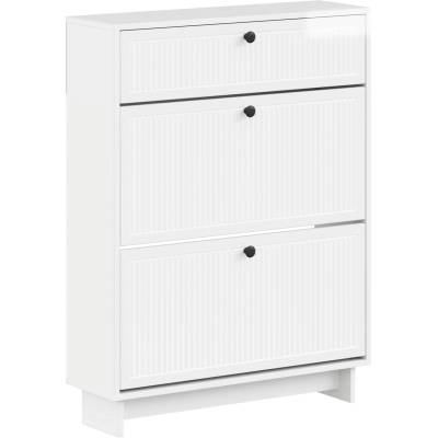 vidaXL Шкаф за обувки EDE 78 x 24 x 103 см Инженерна дървесина (895999)