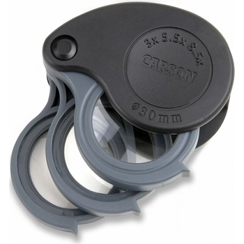 Carson TriView Kapesní lupa 3x; 5,5x;8,5x