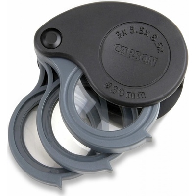 Carson TriView Kapesní lupa 3x; 5,5x;8,5x