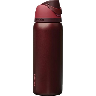 Owala FreeSip Insulated Stainless Steel Drinking Bottle with Straw, 945ml - BPA Free, Ideal for Sports, Fitness, Outdoors and Travel, Black Cherry - C08797