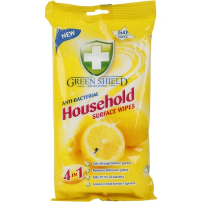 Green Shield Household Surface Wipes 4v1 pro domácnost vlhčené ubrousky 50 ks – Zboží Dáma