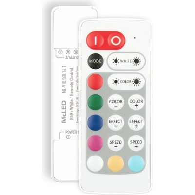 Sada RF Nano pro RGBW LED pásky, 1 zóna, ovladač + přijímač, max. 11,5A, bílý, IP20