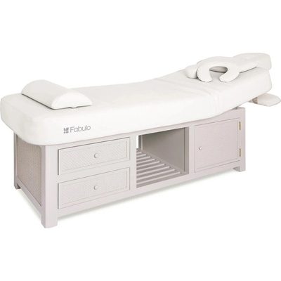 Fabulo Spa Harmony 304 Pevné masážne lehátko Farba: biela 190*81 cm | 56 kg | 2 farby