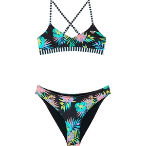 Roxy Детски комплект бикини Roxy Kid's Roxy Active RG Athletic Tri Set Bikini - Anthracite Aquarella Active Rg - размер 10 Years (750-2843-0115)