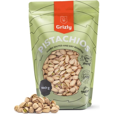 GRIZLY Pistácie pražené solené Jumbo 1000 g