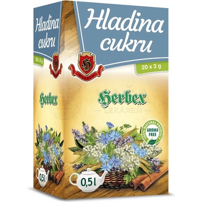 HERBEX HLADINA CUKRU bylinná zmes čaj 20 x 3 g