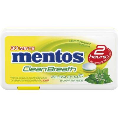 Mentos CleanBreath Bonbóny lemon melissa 21g