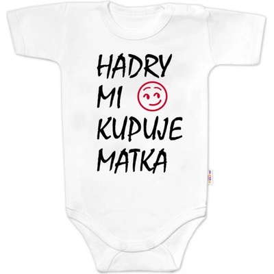 Body krátký rukáv Hadry mi kupuje matka Baby Nellys bílé