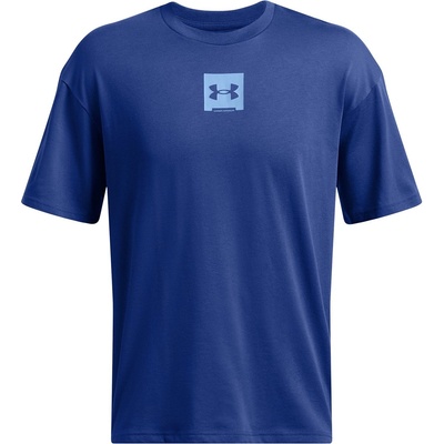 Under Armour Тениска Under Armour Men's Box Logo Regular Fit T-Shirt - Blue
