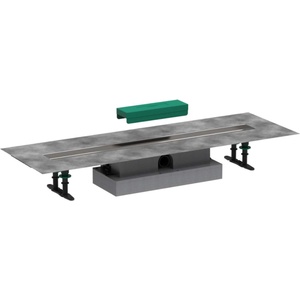 Hansgrohe uBox universal - Комплект за плосък монтаж на линеен сифон, 80 cm, неръждаема стомана 56018180 (56018180)