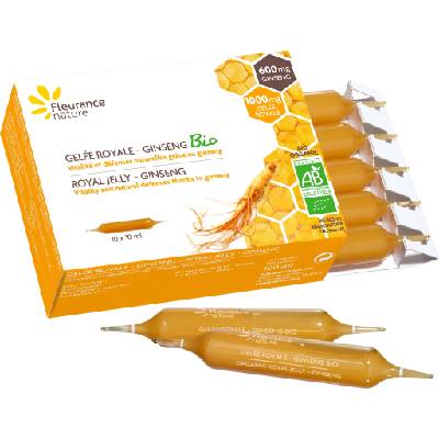 Fleurance Nature Gelée Royale - Ginseng Bio - 10 ампули