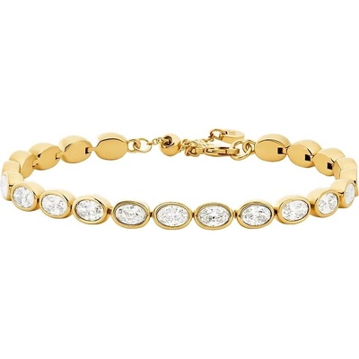 Michael Kors Pozlátený náramok s kubickými zirkónmi Bezel MKJ8470710