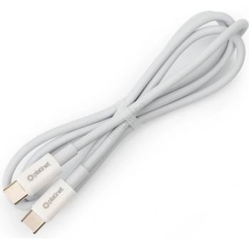 Platinet USB кабел USB-C / USB-C съединител 60W 1m бял (PL0547)