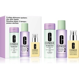 Clinique 3 Steps Skincare Systeme Dry Skin Types подаръчен комплект за суха кожа