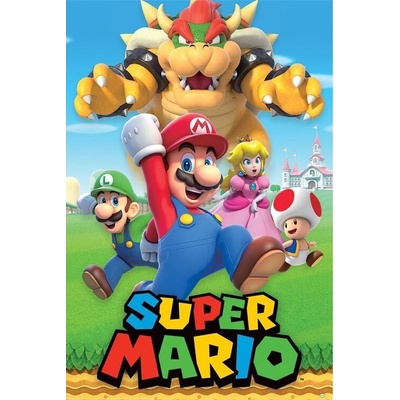 Plagát, Obraz - Super Mario - Character Montage, 61 × 91.5 cm