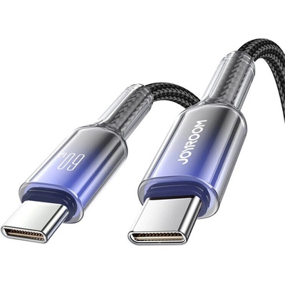 Joyroom S-A42 Crystal-Clear Series 60W USB-C - USB-C 1,2m černý