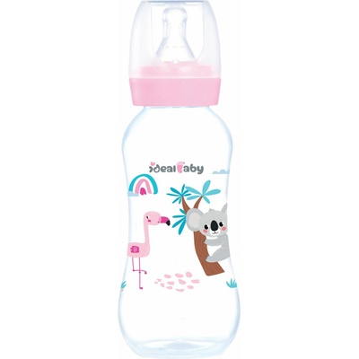 Ideal Baby fľaša 3m+ M ružová 240 ml