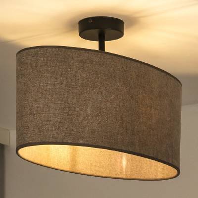 - Полилей за повърхностен монтаж OVAL 1xE27/15W/230V кафяв (DU604505)