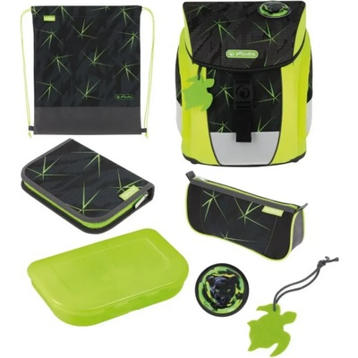 Herlitz Ученически комплект чанта-раница, мешка, несесери, кутия + значки FiloActive Plus Wild Life - Herlitz