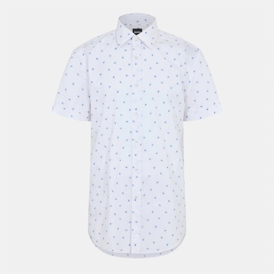 HUGO BOSS Риза с дълъг ръкав Boss Men's H Hank Ken Long Sleeve Oxford Shirt - Light/Pstl Blue