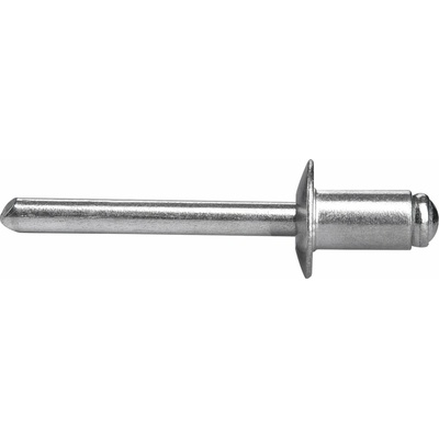 EXTOL PREMIUM nity trhacie hliníkové sada 250ks, O 6,4x9,6mm plochá hlava 8813873