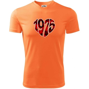 1975 v srdci tričko neon mandarine