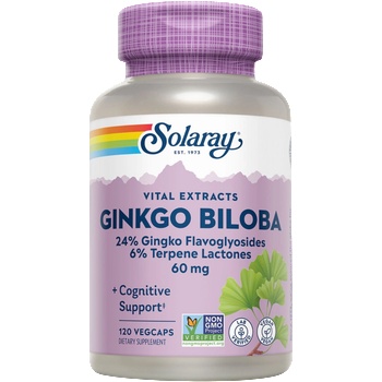 SOLARAY Екстракт от Гинко Билоба 60 mg - 120 капсули