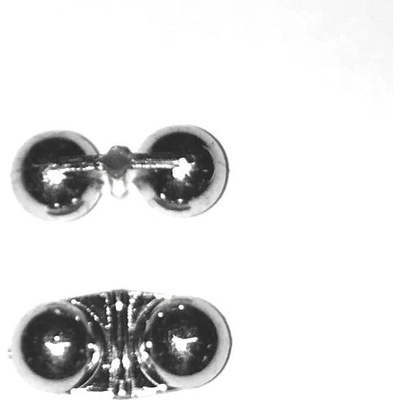 Sportcarp dvojitá rolnička 15 mm Stříbrná 4ks