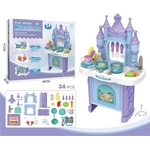 Armtoys ДЕТСКА ГОЛЯМА КУХНЯ ЗАМЪК С ВОДА 34 ЧАСТИ - igrachko