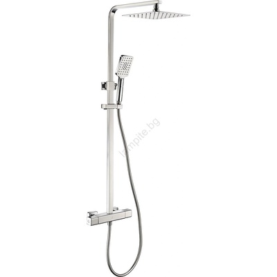 Bath Deluxe Душ комплект naesby с термостатен смесител, лъскав хром (bt0082)