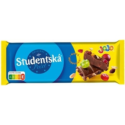 Orion Študentská pečať Mliečna čokoláda s JOJO želé, arašidmi a hrozienkami 90 g