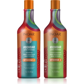 INOAR #Bombar Super Line Super Vitaminas комплект За коса с витамин С 2x1000ml