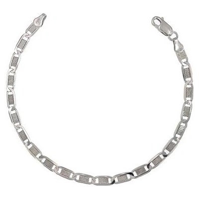 Infinitysilver stříbrný náramek zdobená žiletka 2024120G1020