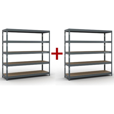 B2B Partner Regál 2000 x 2000 x 600 mm 1+1 ks