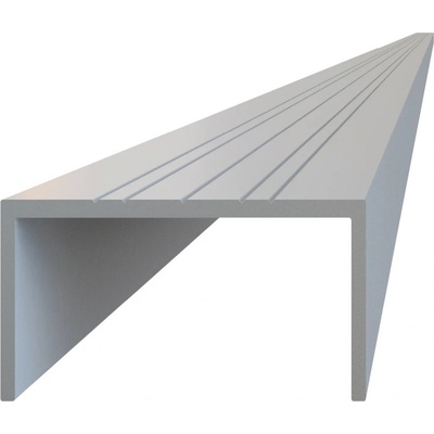 U profil 50x22x6000 mm, materiál EN AW-6060 T66, přírodní hliník bez povrchové úpravy, cena za KUS